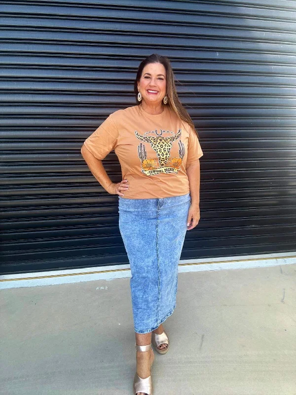 Price Rollback ruched dressCowgirl Dream Tee Tan