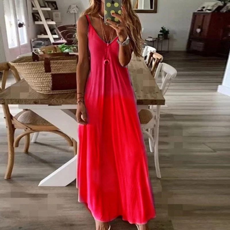 Reduced Prices flowy evening dressEmpire Satin Maxi Dress - Raspberry - FINAL SALE