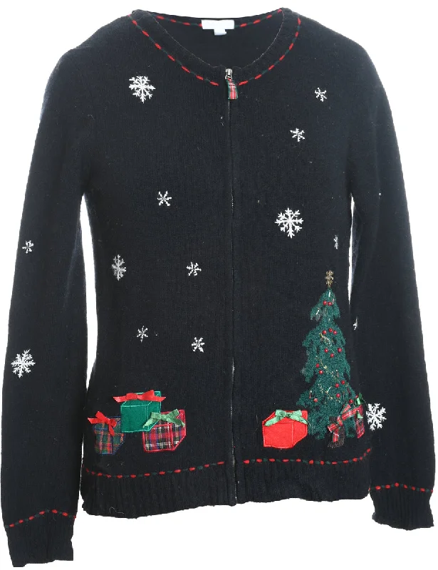 Hurry In modern coatFestive Gifts Christmas Cardigan - M