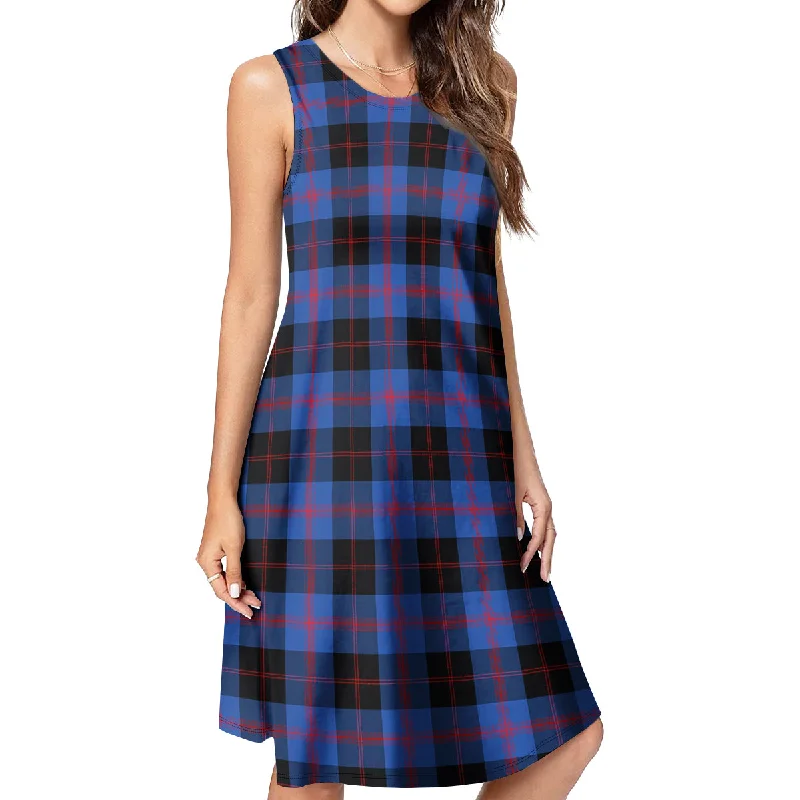Closeout Maule Tartan Womens Casual Dresses