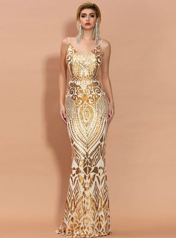 Today’s Special Sexy Fishtail Skirt Sequin Party Evening Dress