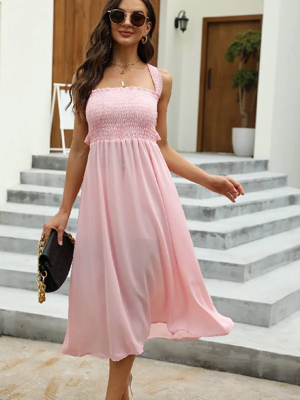 Midnight Madness satin midi dressKittenAlarm - Tube top dress halter bow tie dress