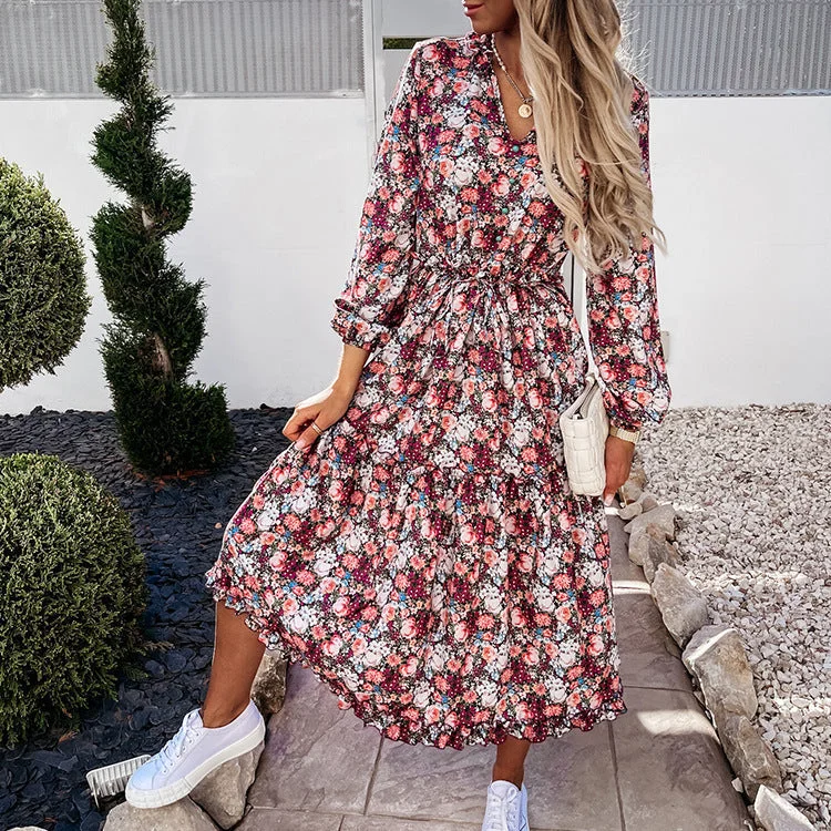 Limited Stock A-line dressSouth Gate Tiered Boho Maxi Dress
