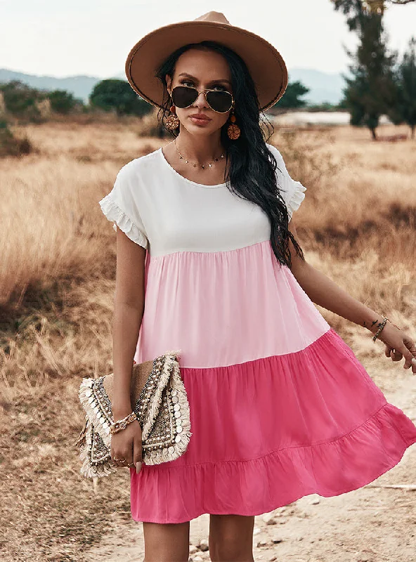 Buy Now Women Match Color Holiday Dress