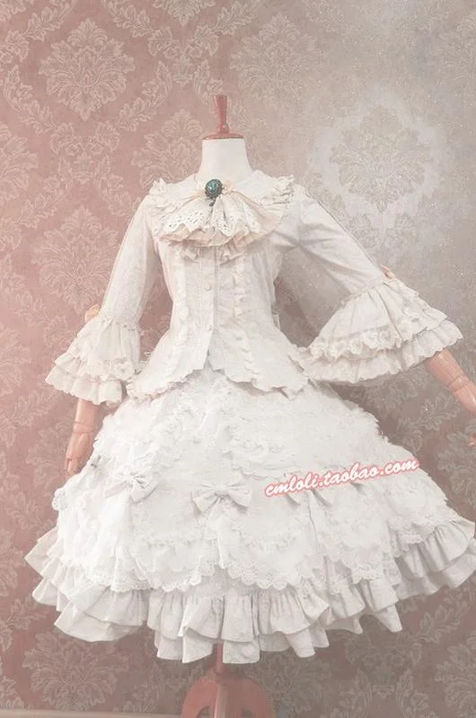 Lowest Prices summer floral dressStrawberry Witch~Flower Wedding Lolita Pure White Romantic Full Set Lowest Prices summer floral dressStrawberry Witch~Flower Wedding Lolita Pure White Romantic Full Set