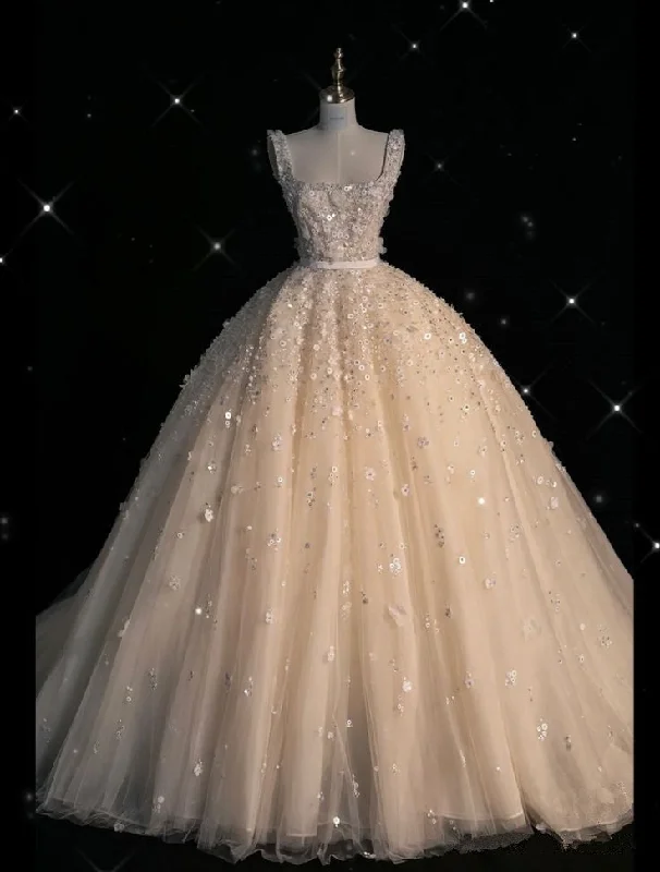 Today’s Deal casual midi dressWhite Straps A-Line Beading Tulle Gorgeous Wedding Dress, DP4261 Today’s Deal casual midi dressWhite Straps A-Line Beading Tulle Gorgeous Wedding Dress, DP4261