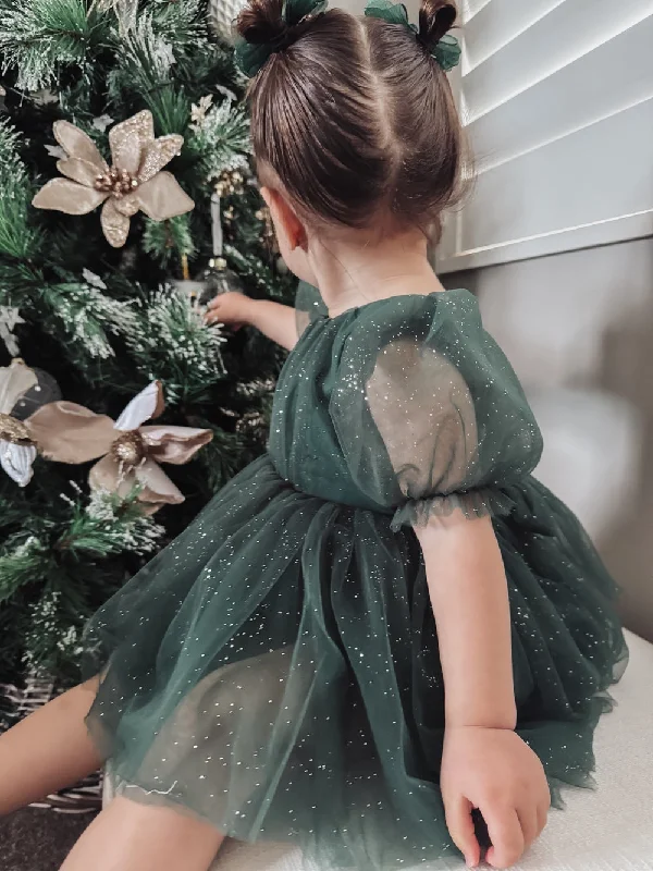 Crazy Savings flowy maxi dressNina Green Sparkle Christmas Romper