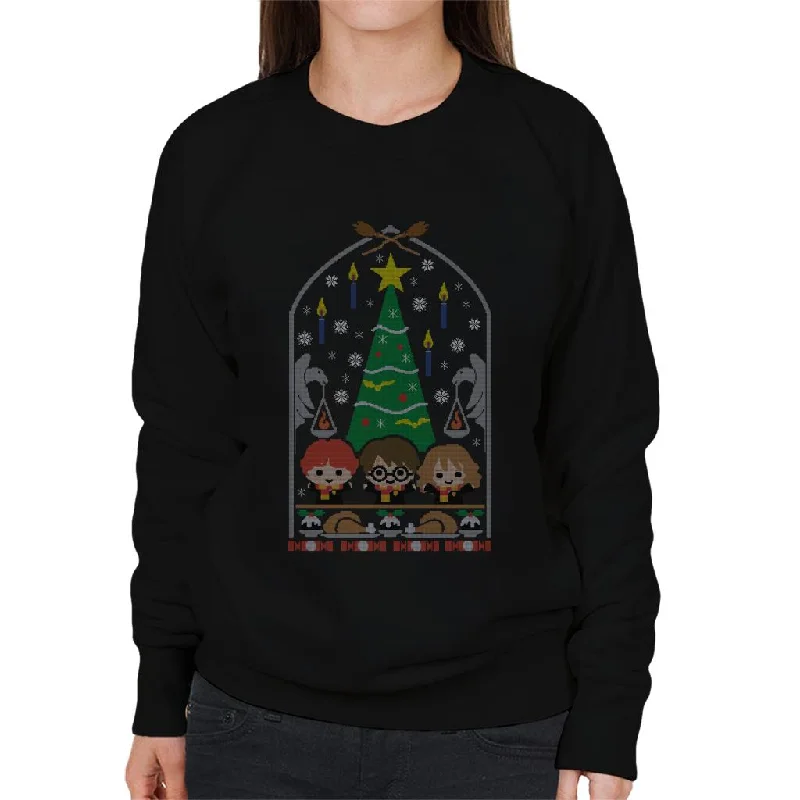 Inventory Reduction retro sports hoodieHarry Potter Christmas Hogwarts Xmas Dinner Women's Sweatshirt