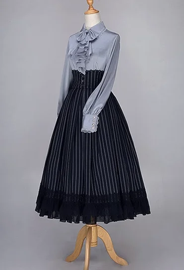 blue-white stripe (long type)
