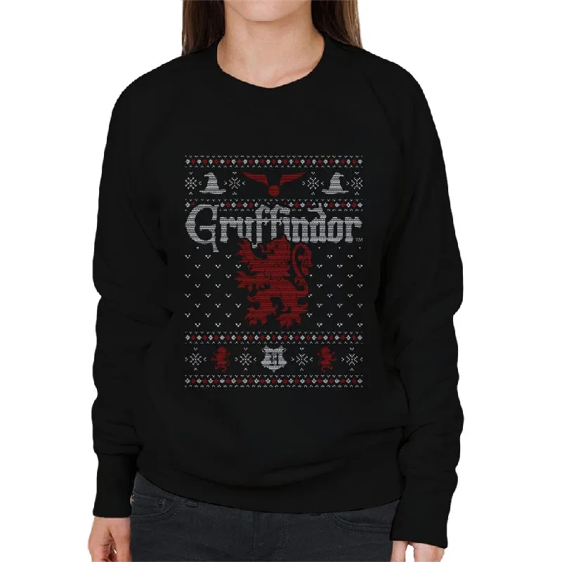 Limited Quantity cozy gym sweatshirtHarry Potter Christmas Gryffindor Women's Sweatshirt