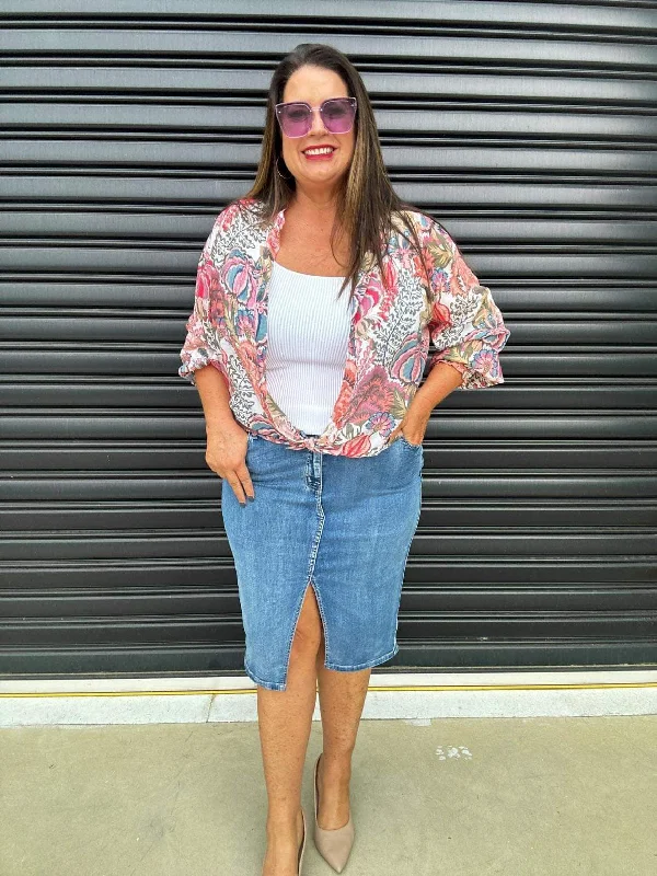 Deal of the Day cocktail party dressHenesi Denim Skirt