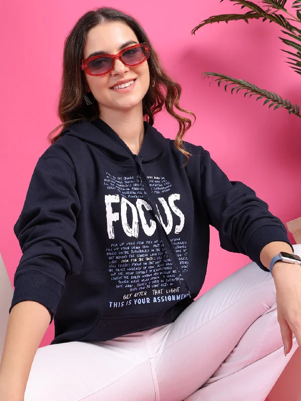 Special Price activewear hoodieVimaL Jonney Regular Fit Blue Printed Hoodie For Women Special Price activewear hoodieVimaL Jonney Regular Fit Blue Printed Hoodie For Women